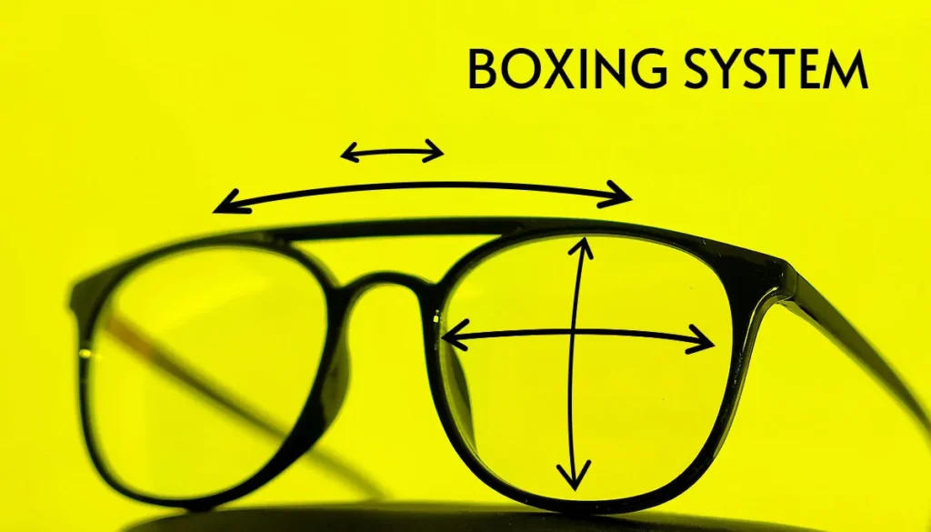سیستم اندازه گیری فریم عینک به روش Boxing