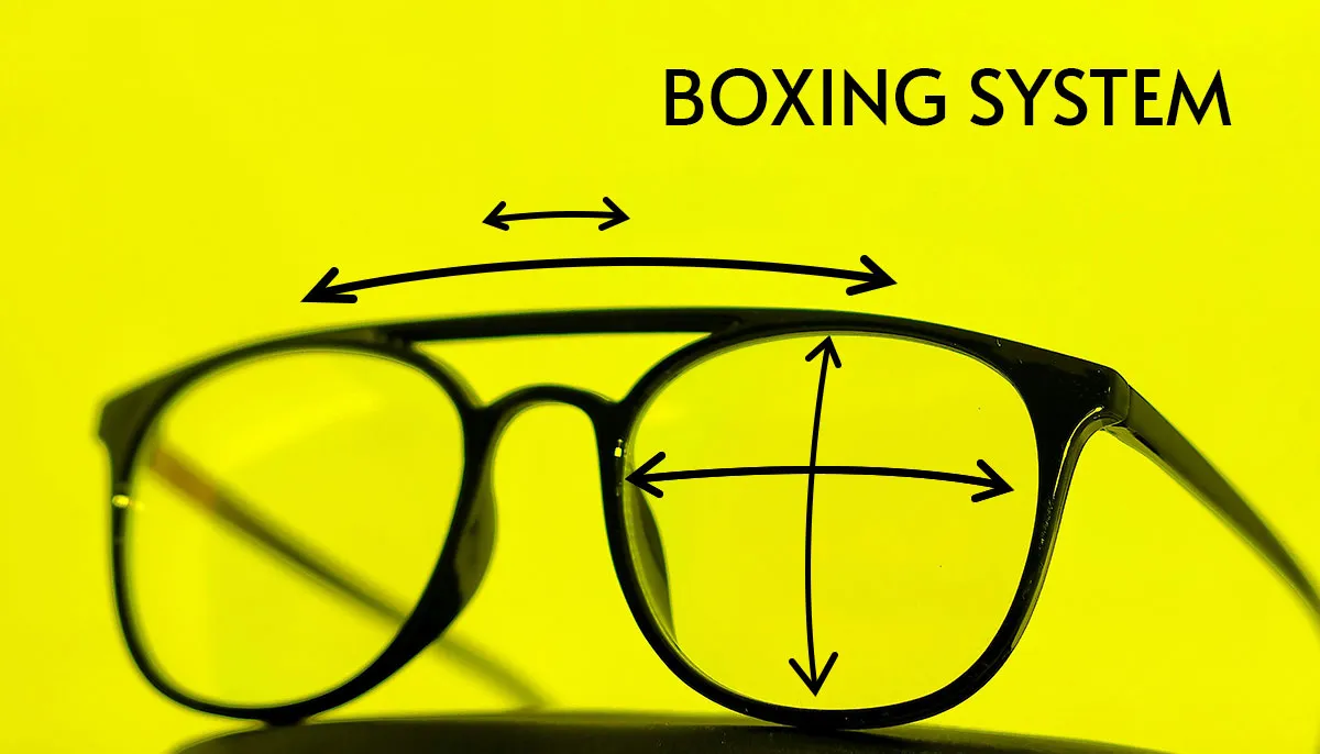 سیستم اندازه گیری فریم عینک به روش Boxing